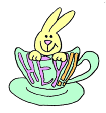 Yellow Bunny sticker #2076533