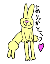 Yellow Bunny sticker #2076534