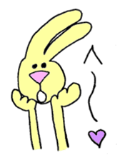 Yellow Bunny sticker #2076535