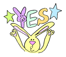 Yellow Bunny sticker #2076536