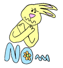 Yellow Bunny sticker #2076537