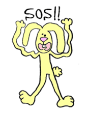 Yellow Bunny sticker #2076541
