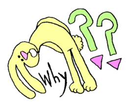 Yellow Bunny sticker #2076545