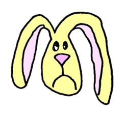 Yellow Bunny sticker #2076553