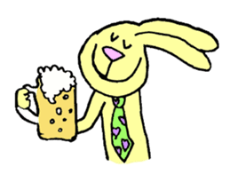 Yellow Bunny sticker #2076558