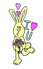Yellow Bunny sticker #2076566