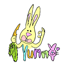 Yellow Bunny sticker #2076572