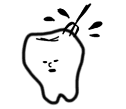 tooth a character sticker #2077041