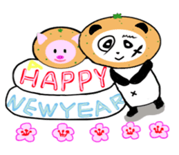 A panda and piglet sticker #2077118