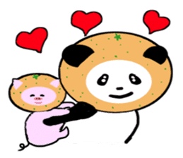 A panda and piglet sticker #2077127