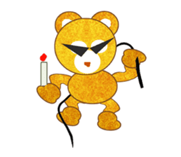 Golden teddy bear sticker #2077746