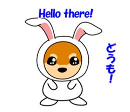 Mameshiba rabbit sticker #2077853