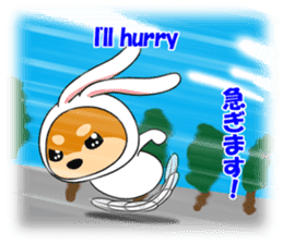 Mameshiba rabbit sticker #2077859