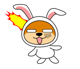 Mameshiba rabbit sticker #2077865