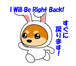 Mameshiba rabbit sticker #2077868