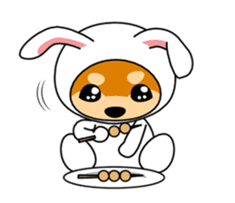 Mameshiba rabbit sticker #2077869