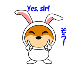 Mameshiba rabbit sticker #2077883