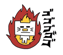 the squre cat sticker #2078503