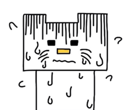 the squre cat sticker #2078513