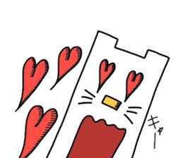 the squre cat sticker #2078521