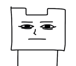 the squre cat sticker #2078522