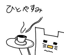 the squre cat sticker #2078525