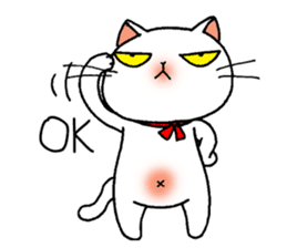Bua Khao, a white cat sticker #2078864