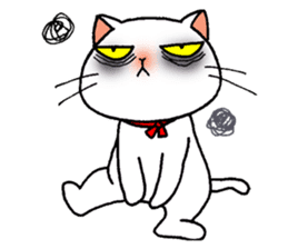 Bua Khao, a white cat sticker #2078865
