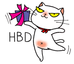 Bua Khao, a white cat sticker #2078876