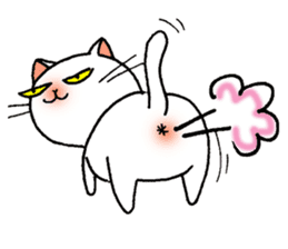 Bua Khao, a white cat sticker #2078877