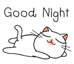 Bua Khao, a white cat sticker #2078884