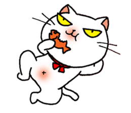 Bua Khao, a white cat sticker #2078889