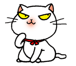 Bua Khao, a white cat sticker #2078896