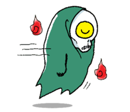 Pee Friendly ghost sticker #2079526