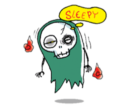 Pee Friendly ghost sticker #2079540