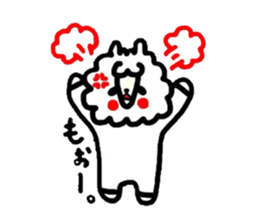 Alpaca of drooping eyes (Revision) sticker #2079608