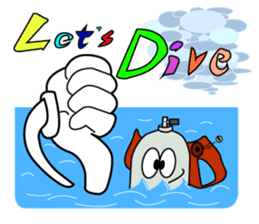 Let's Diving! My name is Tan-kun! sticker #2079677