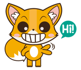 Foxy, cute little fox sticker #2079861
