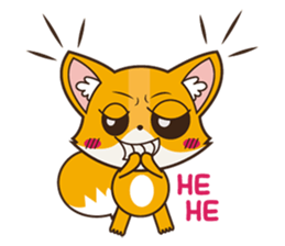 Foxy, cute little fox sticker #2079866