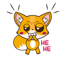 Foxy, cute little fox sticker #2079866