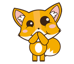 Foxy, cute little fox sticker #2079870