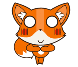 Foxy, cute little fox sticker #2079880