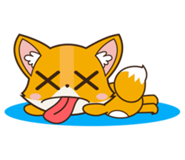 Foxy, cute little fox sticker #2079882