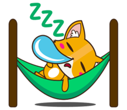 Foxy, cute little fox sticker #2079883