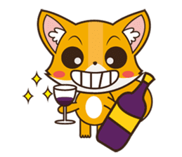 Foxy, cute little fox sticker #2079888