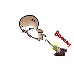 Funny Otter Kawauso-san's Special sticker #2080425