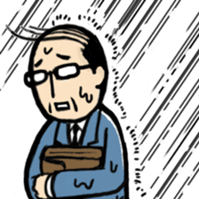 Manga Japanese businessman sticker #2080514