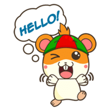Bola, the funny and happy hamster sticker #2080941