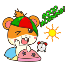 Bola, the funny and happy hamster sticker #2080942