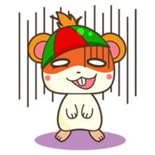 Bola, the funny and happy hamster sticker #2080944